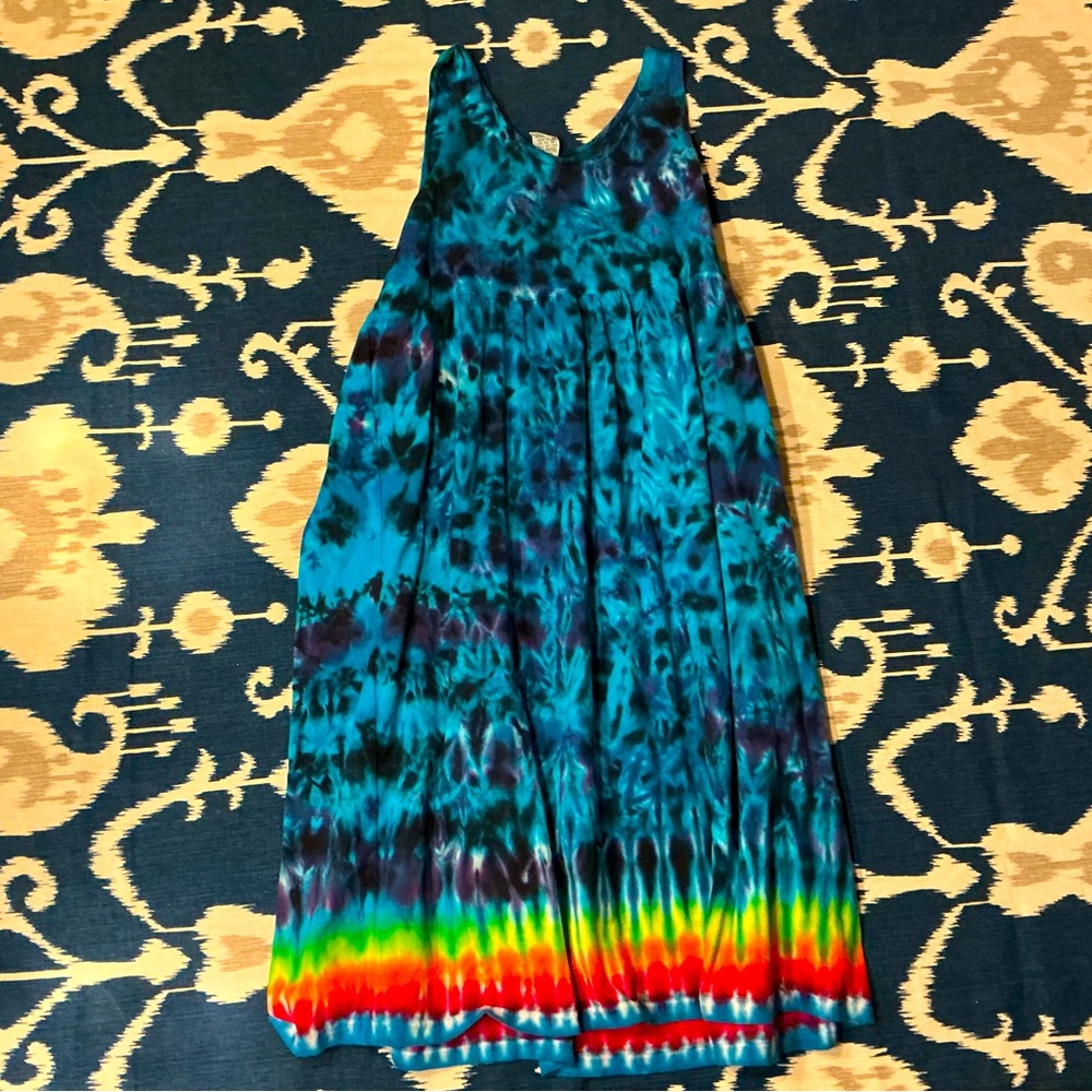 Kids colorful Tie-Dye Sleeveless Dress